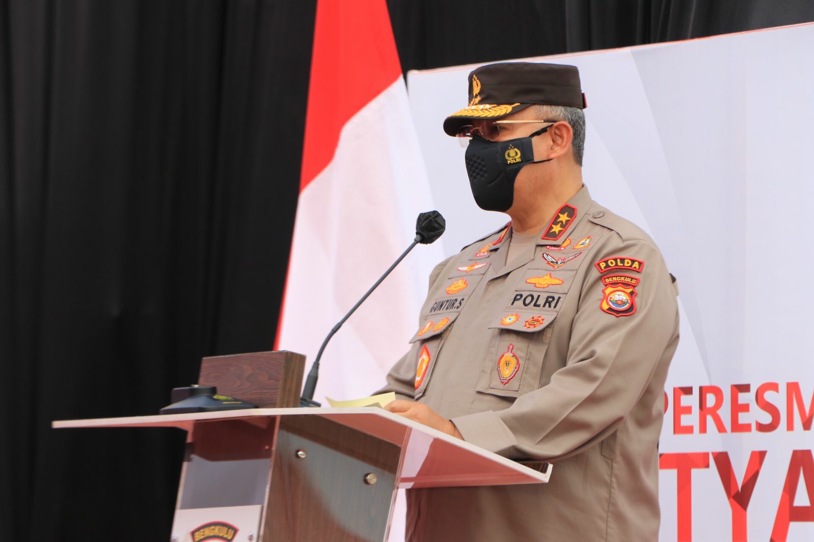 Kapolda Bengkulu Irjen Pol Drs Guntur Setyanto MSi  