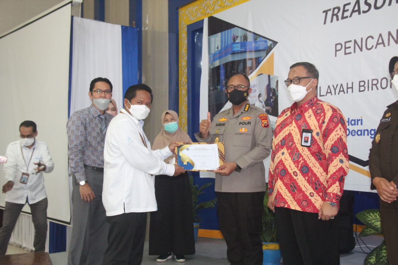 Polda Bengkulu Sabet Enam Kategori Treasury Advisor Award 2021 KPPN Bengkulu