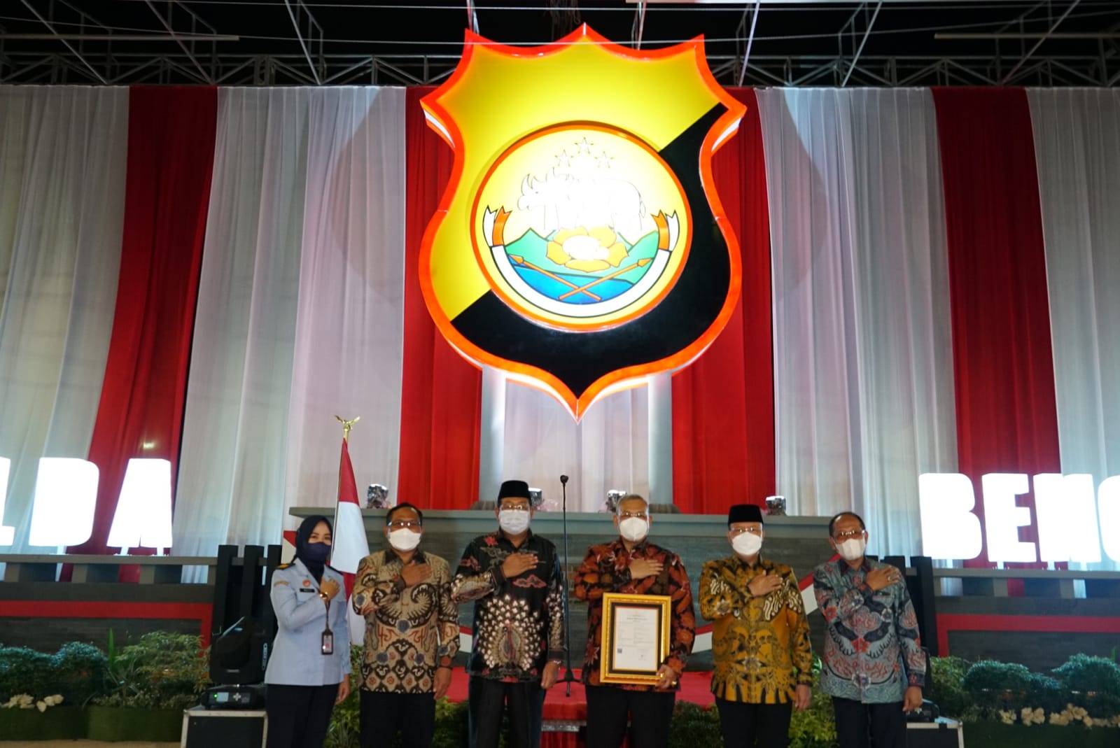  Polda Bangun Monumen Logo Polda Bengkulu